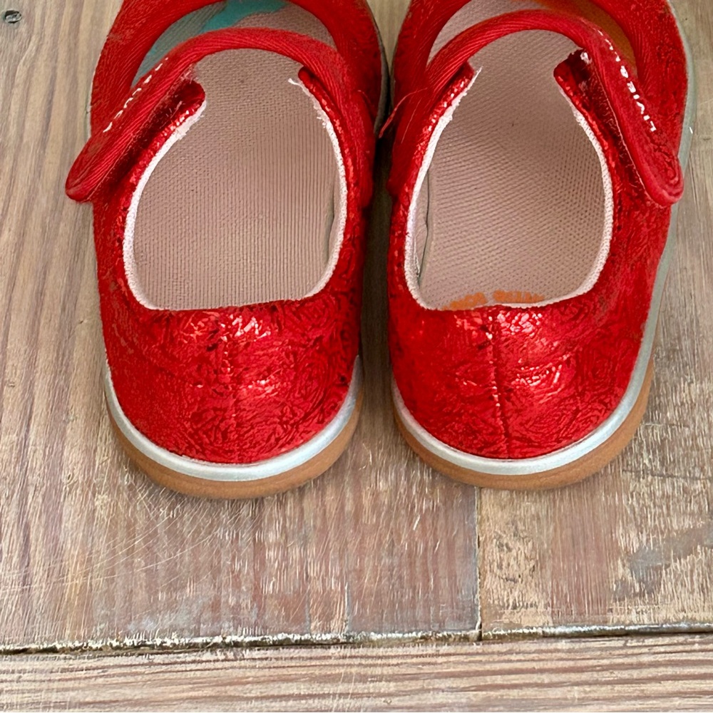 Livie & Luca Red Sparkle Mary Jane Shoes✨ - Picture 9 of 10